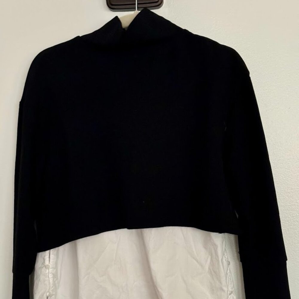 Zara Trafaluc Collection Mock Neck Zipper Women's Top